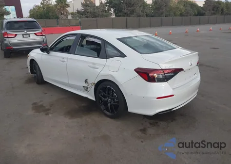 2025 Honda Civic Hybrid Sport/Sport Touring z USA, uszkodzony, nr VIN 2HGFE4F87SH307990